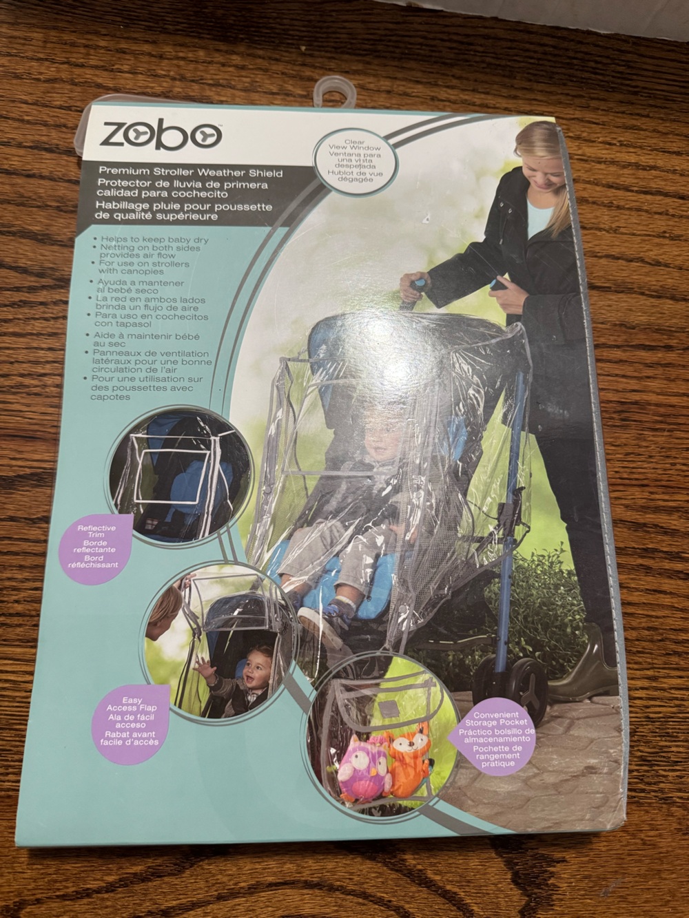 NEW NIB Kids Rain Shield Stroller Cover - Clear